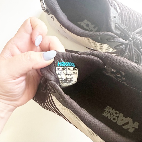 Hoka One One Rincon 1102874 Black White Men's 10.5 - Picture 6 of 13